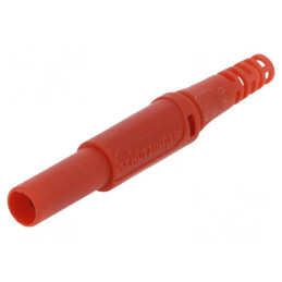 Mufă Banană 4mm Roșie 32A 1kVDC | Electronic-mag.ro | Componente Electronice