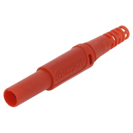Mufă Banană 4mm Roșie 32A 1kVDC | Electronic-mag.ro | Componente Electronice