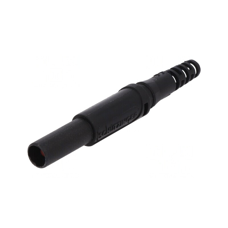 Mufă banană neagră 4mm 32A 1kVDC | Electronic-mag.ro | Componente Electronice