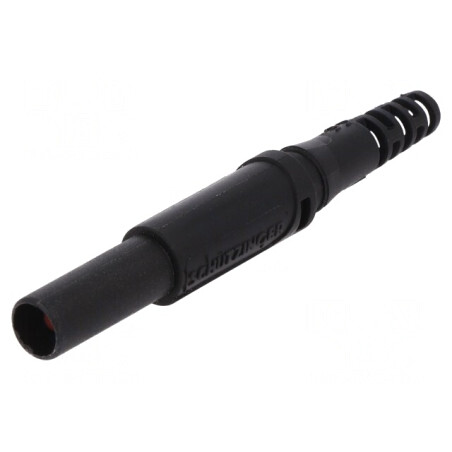 Mufă banană neagră 4mm 32A 1kVDC | Electronic-mag.ro | Componente Electronice