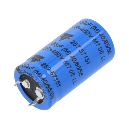 Condensator Electrolitic SNAP-IN 150uF 450V 22x40mm ±20% | Electronic-mag.ro | Componente Electronice