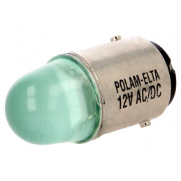 Lampă LED verde 12V BA15D | Electronic-mag.ro | Componente Electronice