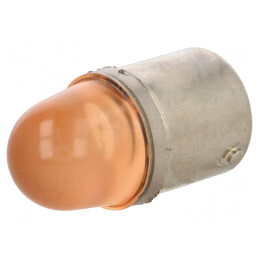 Lampă LED portocalie 24V BA15S | Electronic-mag.ro | Componente Electronice