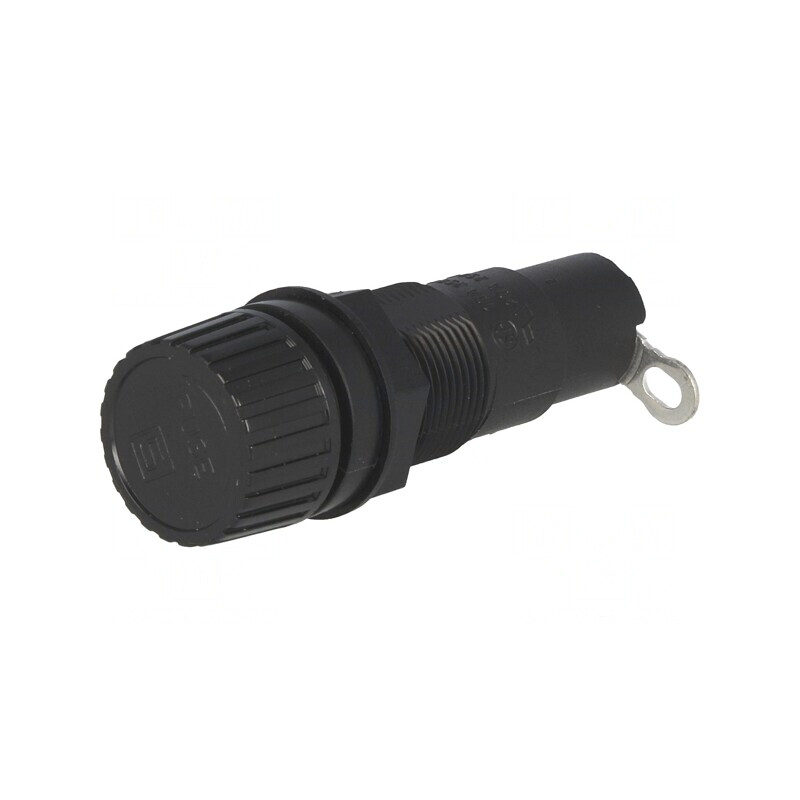 Clemă Siguranțe 10A Panou Neagră 6,3x32mm | Electronic-mag.ro | Componente Electronice