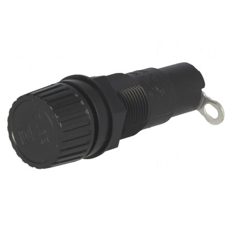 Clemă Siguranțe 10A Panou Neagră 6,3x32mm | Electronic-mag.ro | Componente Electronice