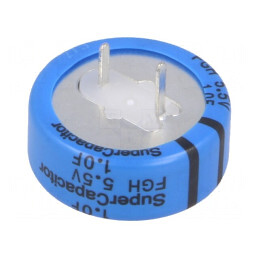 Supercondensator THT 1F 5.5V 7.62mm | Electronic-mag.ro | Componente Electronice