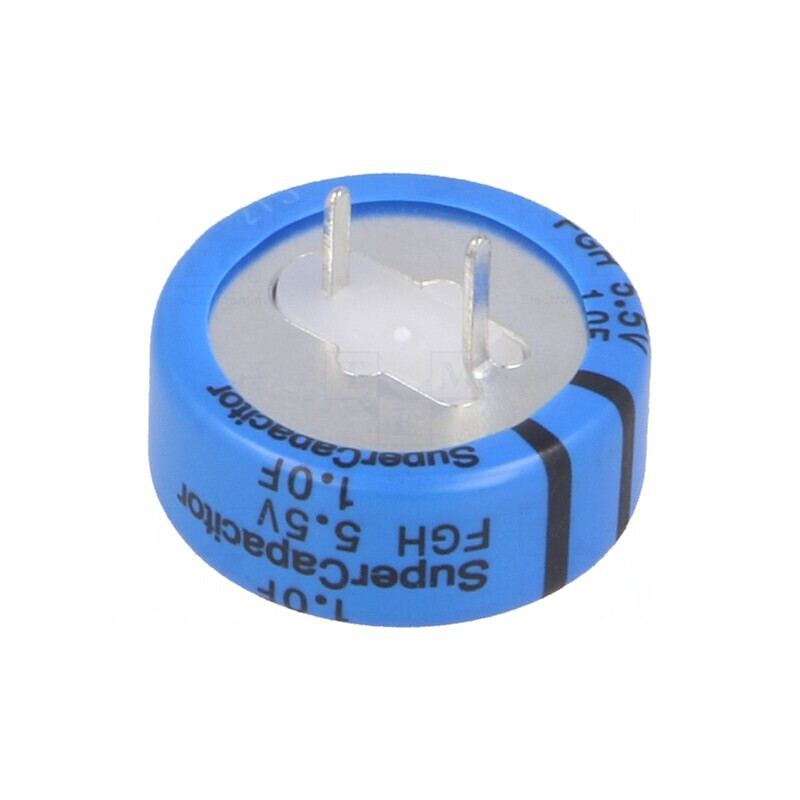 Supercondensator THT 1F 5.5V 7.62mm | Electronic-mag.ro | Componente Electronice