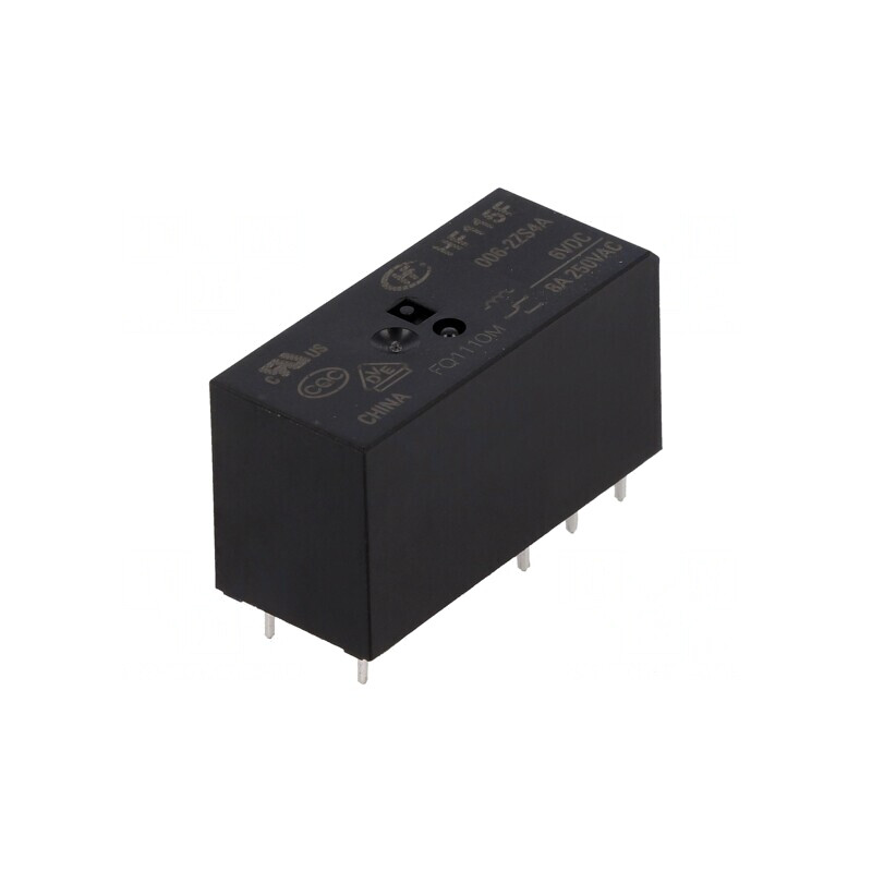 Releu electromagnetic DPDT 6VDC 8A PCB | Electronic-mag.ro | Componente Electronice