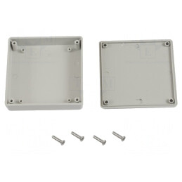 Carcasă Universală MINI ABS Gri 80x80x20mm | Electronic-mag.ro | Componente Electronice