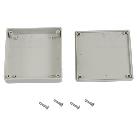 Carcasă Universală MINI ABS Gri 80x80x20mm | Electronic-mag.ro | Componente Electronice