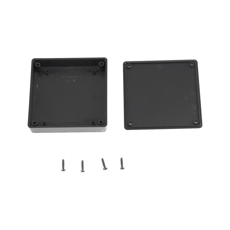 Carcasă Universală 80x80x15mm ABS Neagră | Electronic-mag.ro | Componente Electronice