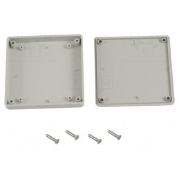 Carcasă universală 80x80x15mm gri ABS 1551 MINI | Electronic-mag.ro | Componente Electronice