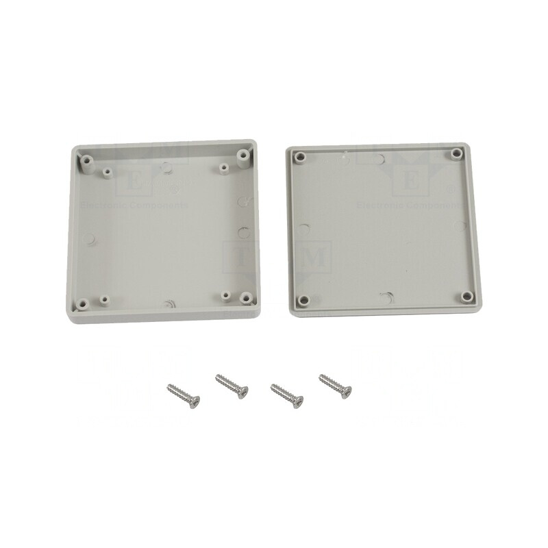 Carcasă universală 80x80x15mm gri ABS 1551 MINI | Electronic-mag.ro | Componente Electronice