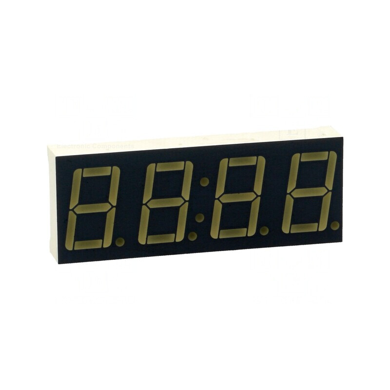 Afișaj LED 7 Segmente 14mm 4 Digits Roșu | Electronic-mag.ro | Componente Electronice