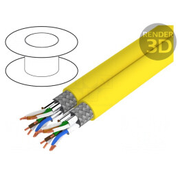 Cablu ETHERLINE® LAN 1200 S/FTP LSZH 2x4x2x23AWG | Electronic-mag.ro | Componente Electronice