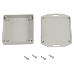 Carcasă Universală cu Lame de Fixare 80x80x20mm | Electronic-mag.ro | Componente Electronice