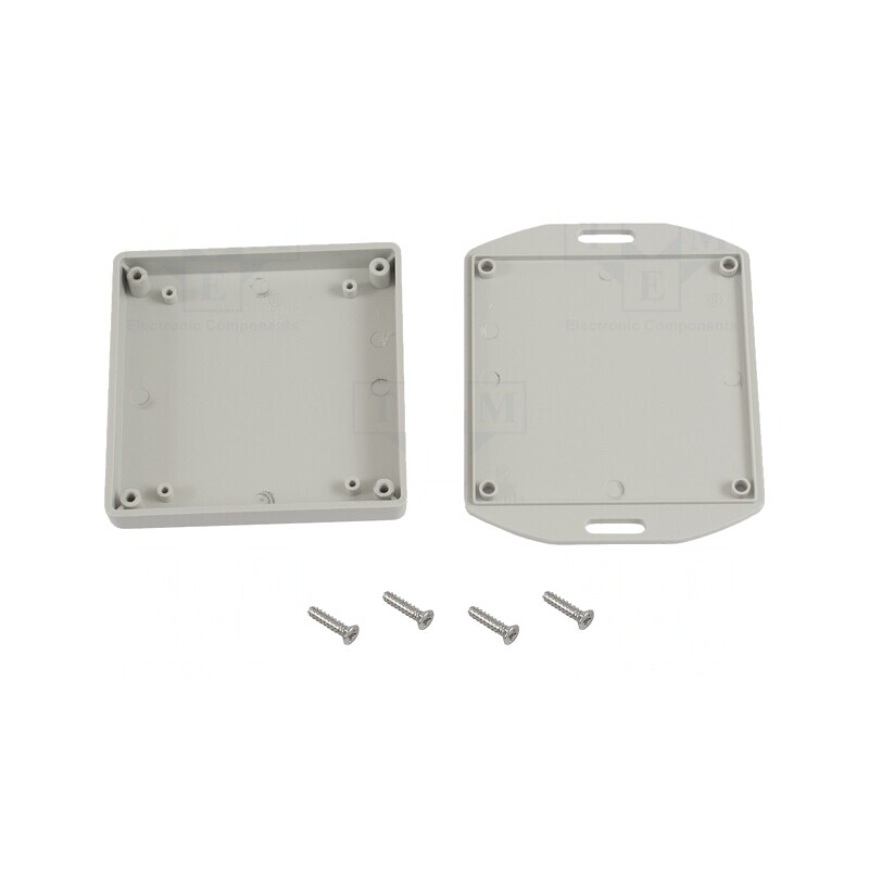 Carcasă Universală 80mm x 80mm x 15mm Cu Lame de Fixare | Electronic-mag.ro | Componente Electronice
