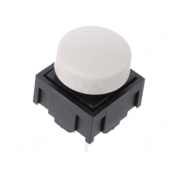 Microîntrerupător TACT SPST-NO 0.025A 50VDC Gri | Electronic-mag.ro | Componente Electronice
