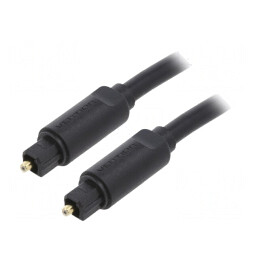 Cablu Toslink 5m Aurit Negru | Electronic-mag.ro | Componente Electronice
