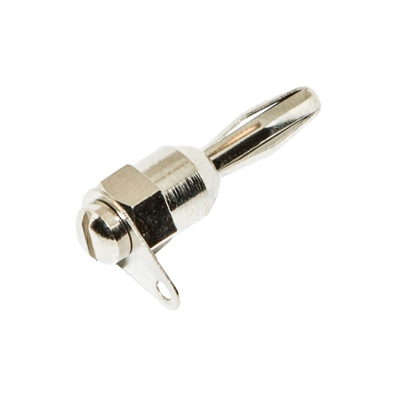 Mufă banană 4mm 15A nichelată pentru panou | Electronic-mag.ro | Componente Electronice