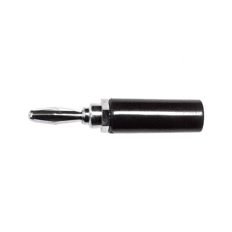 Mufă banana neagră 4mm 15A nichelată | Electronic-mag.ro | Componente Electronice