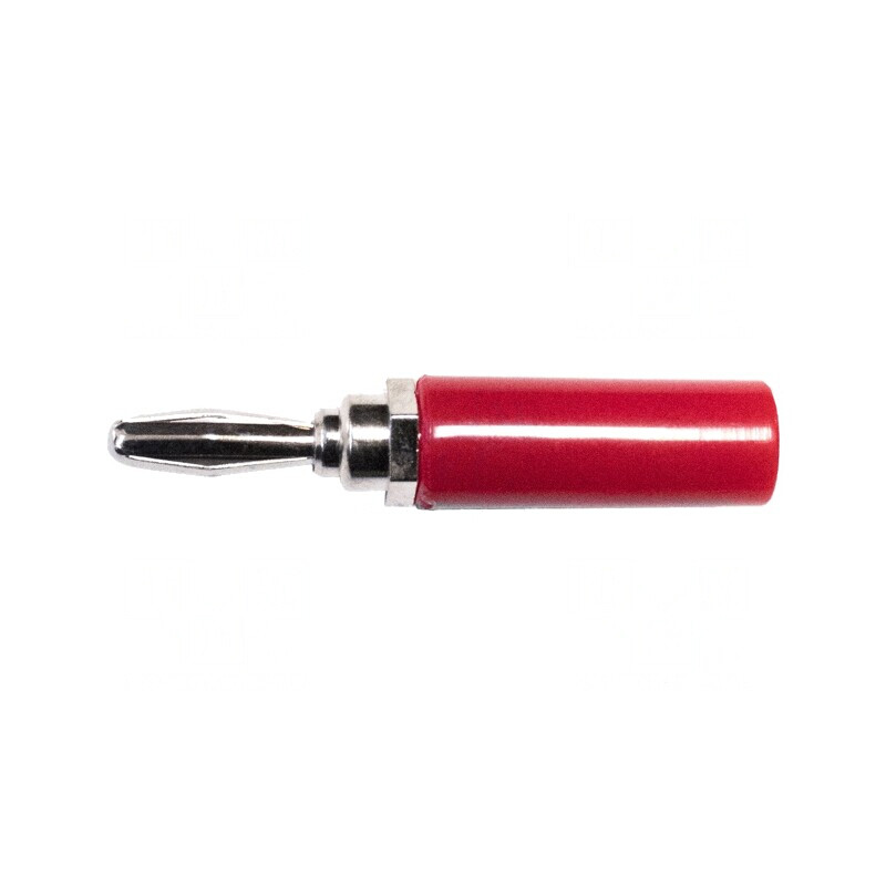 Mufă Banană 4mm 15A Roșie Nichelată 48.1mm | Electronic-mag.ro | Componente Electronice