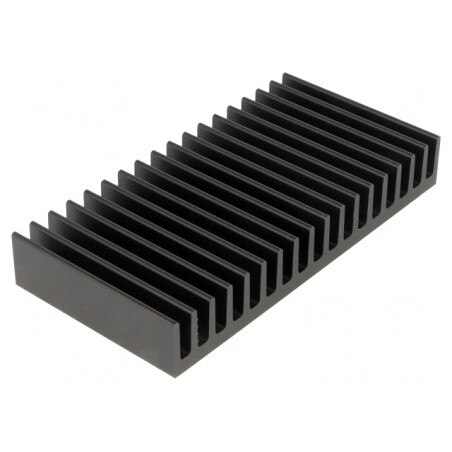 Radiator Negru cu Aripioare 50x100x15mm | Electronic-mag.ro | Componente Electronice