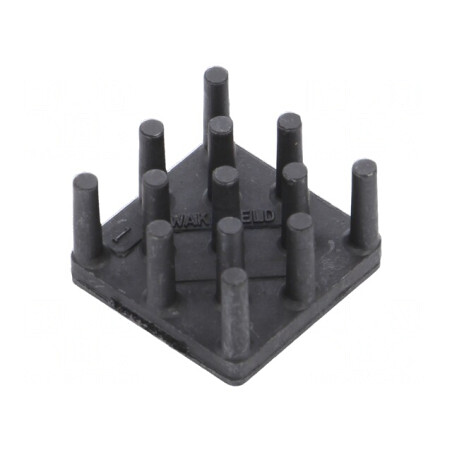 Radiator extrudat cu aripioare BGA DELTEM 16,5x16,5mm | Electronic-mag.ro | Componente Electronice
