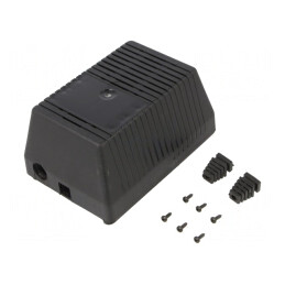 Carcasă Alimentator 97x137x67mm ABS Neagră | Electronic-mag.ro | Componente Electronice