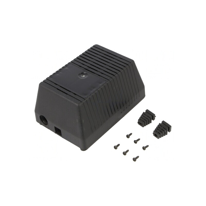 Carcasă Alimentator 97x137x67mm ABS Neagră | Electronic-mag.ro | Componente Electronice