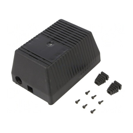 Carcasă Alimentator 97x137x67mm ABS Neagră | Electronic-mag.ro | Componente Electronice