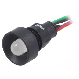 Lampă de control LED RGB 230V Ø13mm | Electronic-mag.ro | Componente Electronice