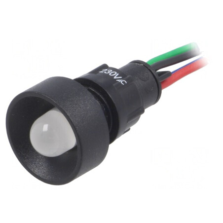 Lampă de control LED RGB 230V Ø13mm | Electronic-mag.ro | Componente Electronice
