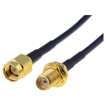 Cablu SMA 50Ω 1m Negru | Electronic-mag.ro | Componente Electronice