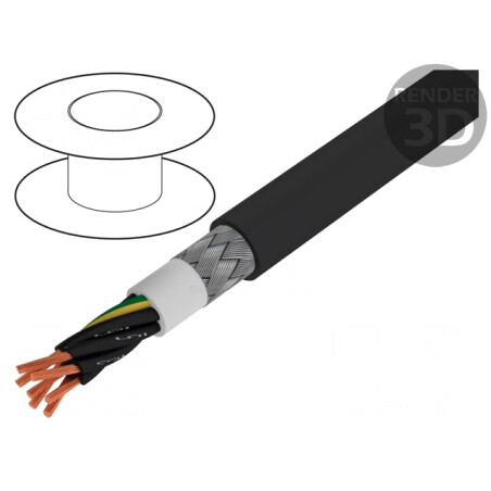 Cablu Ecranat BiT 1000 CY FR 7x1mm² Cupru Cositorit | Electronic-mag.ro | Componente Electronice