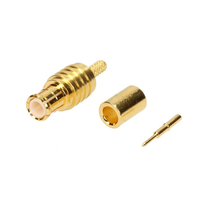 Mufă MCX Tată Drept 50Ω Crimpat pentru Cablu RG178/RG196 | Electronic-mag.ro | Componente Electronice