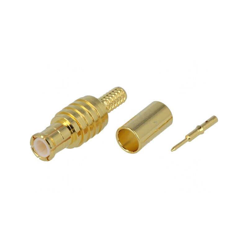 Mufă MCX tată drept 50Ω crimpat PTFE aurit | Electronic-mag.ro | Componente Electronice