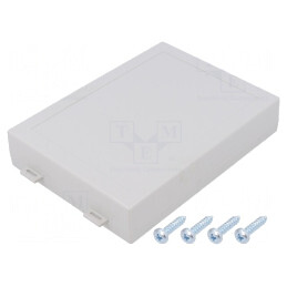 Carcasă Universală ABS Gri Deschis 109x147x32.6mm | Electronic-mag.ro | Componente Electronice