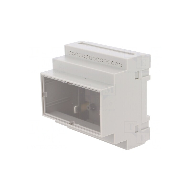 Carcasă DIN 90x87x65mm ABS Gri UL94V-0 | Electronic-mag.ro | Componente Electronice Carcasă DIN 90x87x65mm ABS Gri UL94V-0 | Electronic-mag.ro | Componente Electronice