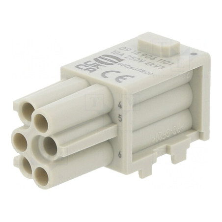 Conector HDC Han-Modular® Domino 6 PIN 1 Modul Mamă | Electronic-mag.ro | Componente Electronice