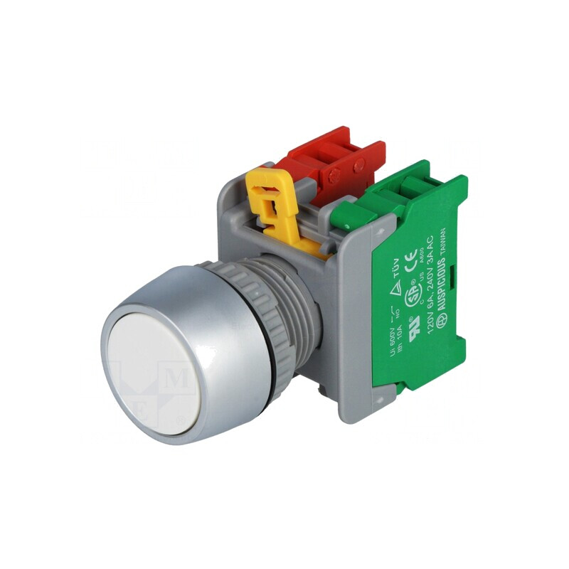 Comutator Acționat Prin Apăsare 22mm 1 NC NO | Electronic-mag.ro | Componente Electronice