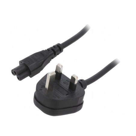 Cablu Alimentare Negru 1m 3x0,75mm2 3A | Electronic-mag.ro | Componente Electronice