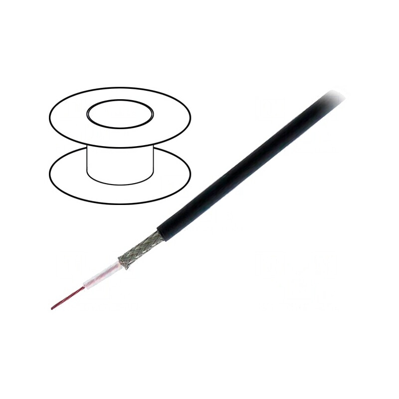 Cablu Coaxial RG174 305m Negru | Electronic-mag.ro | Componente Electronice Cablu Coaxial RG174 305m Negru | Electronic-mag.ro | Componente Electronice
