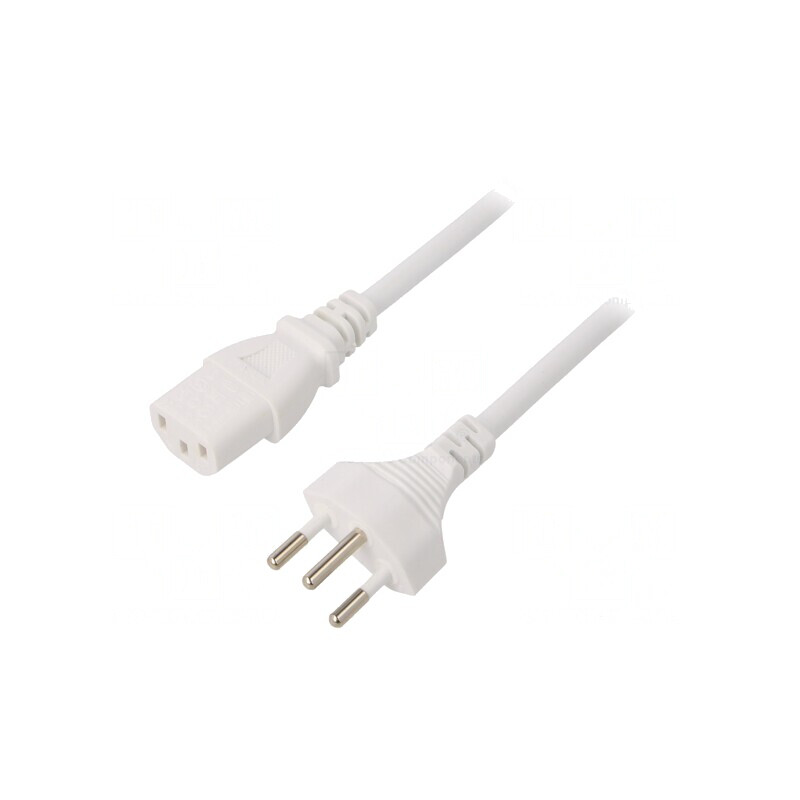 Cablu Alimentare 3x1mm2 IEC C13 Mamă PVC 1.8m Alb 10A | Electronic-mag.ro | Componente Electronice Cablu Alimentare 3x1mm2 IEC C13 Mamă PVC 1.8m Alb 10A | Electronic-mag.ro | Componente Electronice