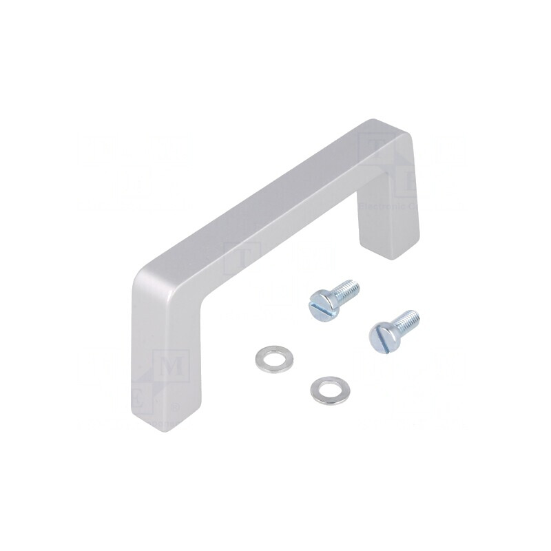 Manetă Aluminiu Gri 40mm x 102mm x 12,2mm | Electronic-mag.ro | Componente Electronice