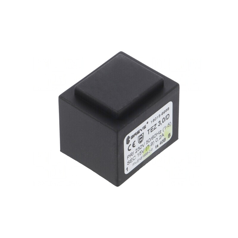 Transformator Încapsulat 3VA 230V 15V 200mA PCB | Electronic-mag.ro | Componente Electronice Transformator Încapsulat 3VA 230V 15V 200mA PCB | Electronic-mag.ro | Componente Electronice