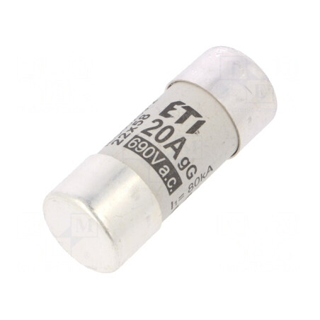 Siguranță industrială cilindrică gG 20A 690VAC | Electronic-mag.ro | Componente Electronice