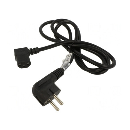 Cablu Schuko Negru 1.5m 3x0.75mm2 10A 250V | Electronic-mag.ro | Componente Electronice