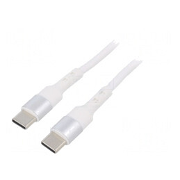 Cablu USB C 2.0 1m Alb | Electronic-mag.ro | Componente Electronice
