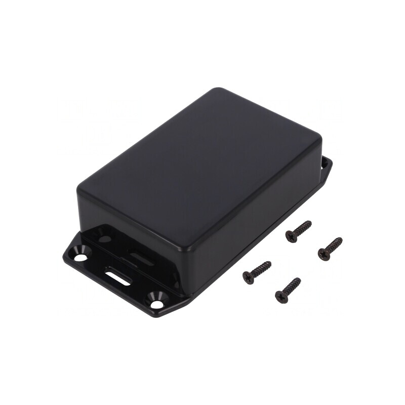 Carcasă universală ABS neagră 56x85x25 mm | Electronic-mag.ro | Componente Electronice